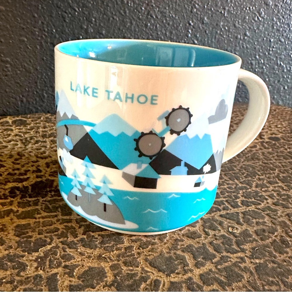 LAST CHANCE: GONE END OF JULY 14 oz Starbucks Lake Tahoe You Are Here Series EUC